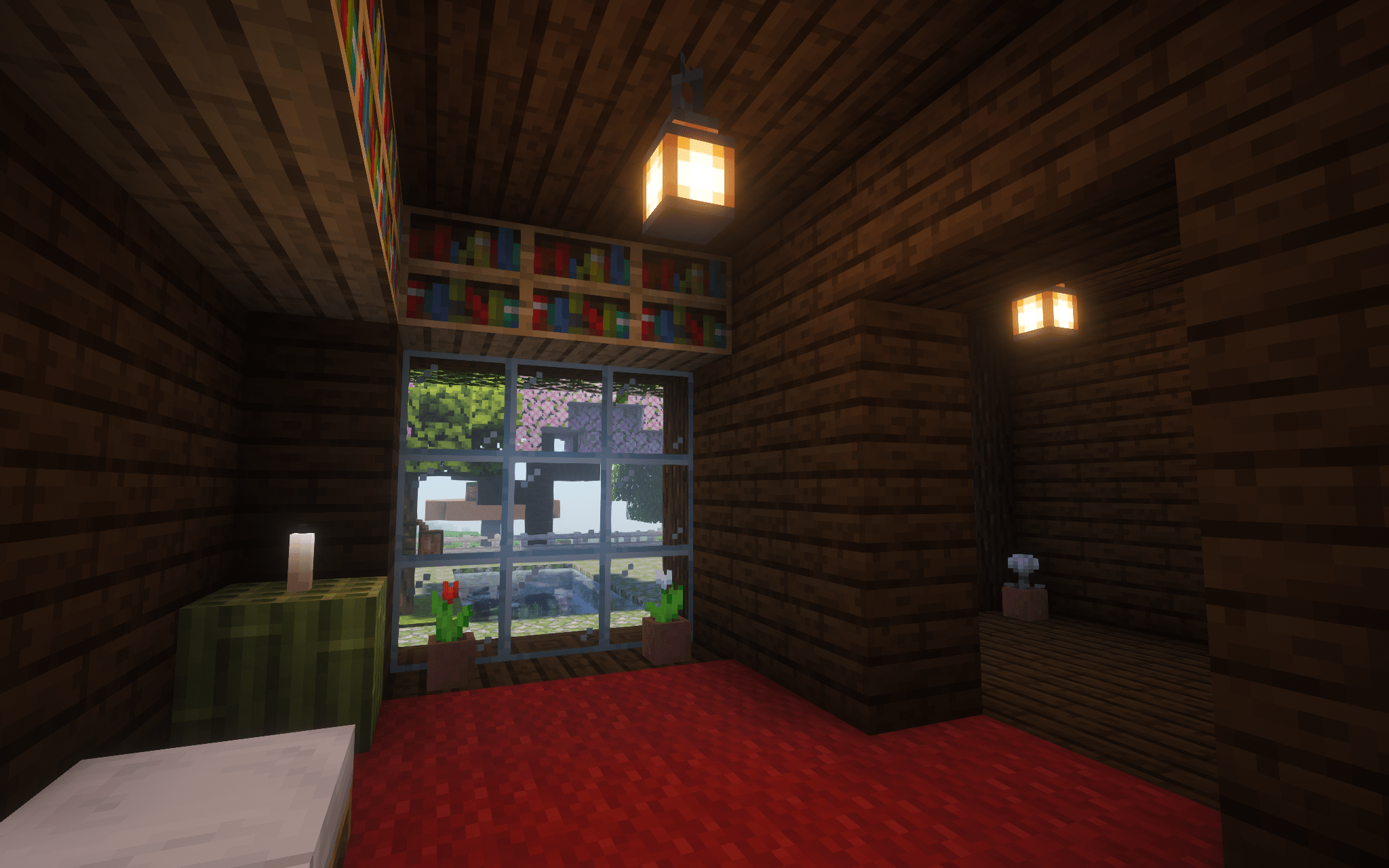 Minecraft residence, sleep quarter view