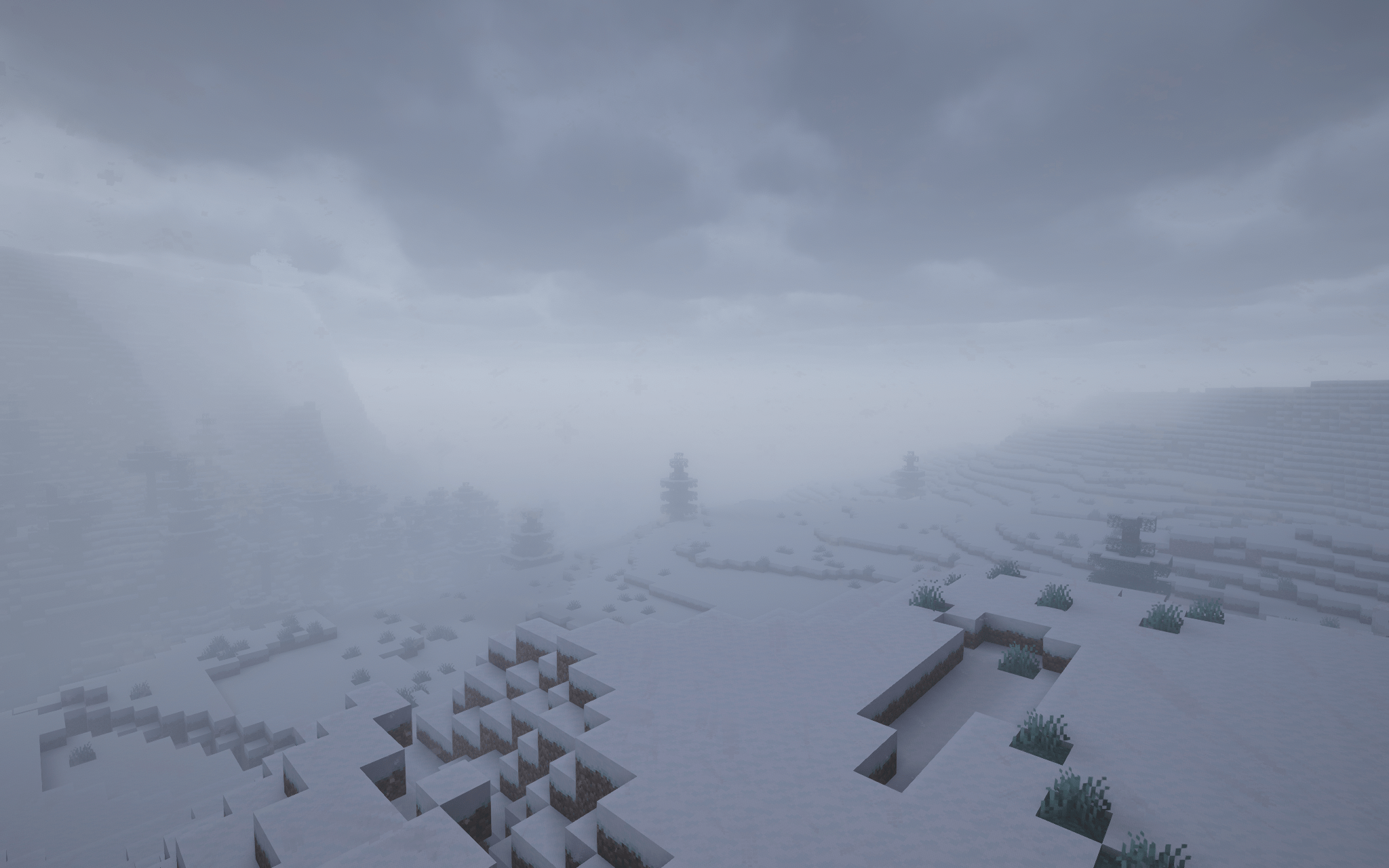 Caught in a snowstorm far away from the base